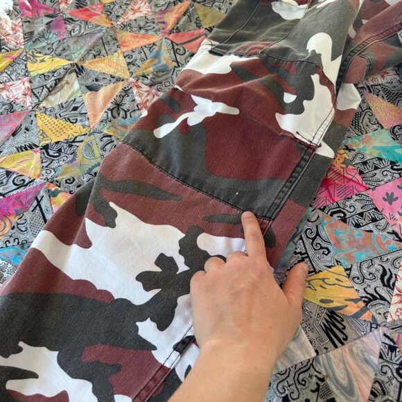 Rothco BDU Pants Mens Size Small Regular Red Camo Military Tactical Worn In - Picture 4 of 7